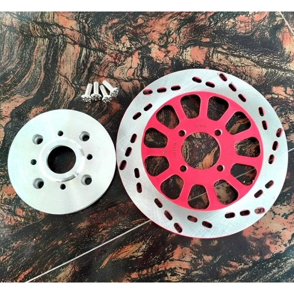 Plendes Adaptor Cakram Belakang SUPRA GRAND FIZ SMASH Tromol Kecil Set Disc Cakram