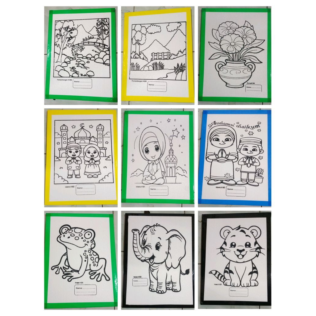 STYROFOAM LUKIS ANAK, STYROFOAM mewarnai anak anak