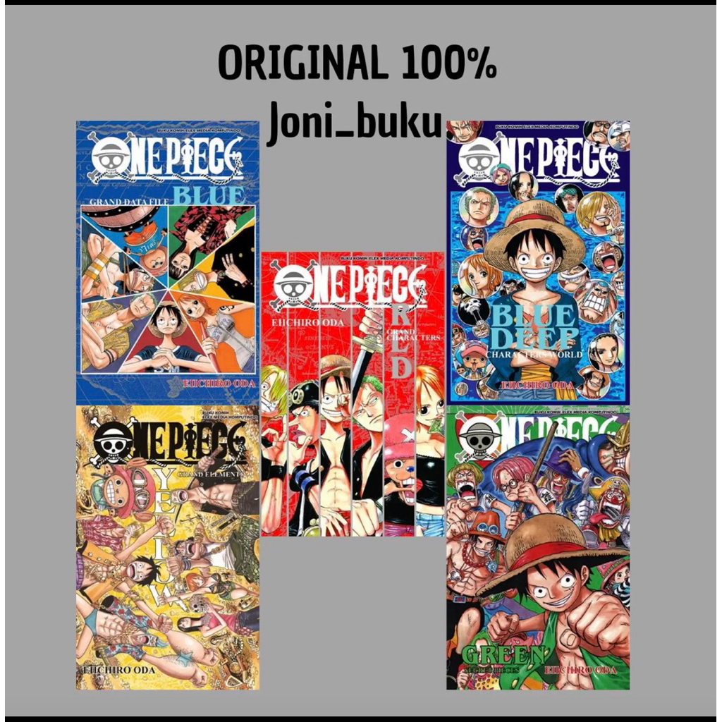 Komik One Piece Blue Deep/ Blue Data/ Green/ Yellow/ Red by Eiichiro Oda