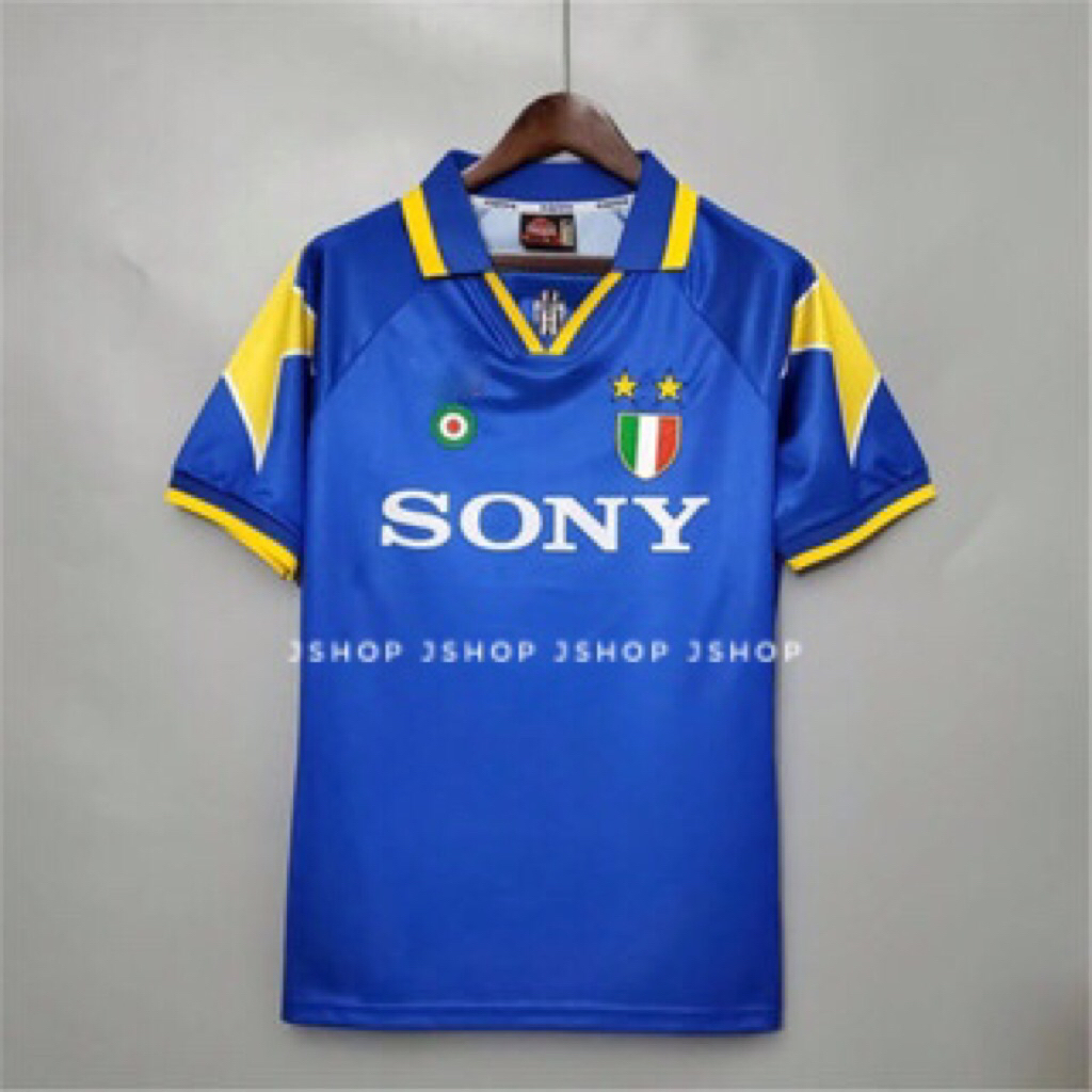JERSEY BAJU BOLA RETRO JUVEE AWAY 1995 JERSEY BOLA BLOKCORE RETRO 1995