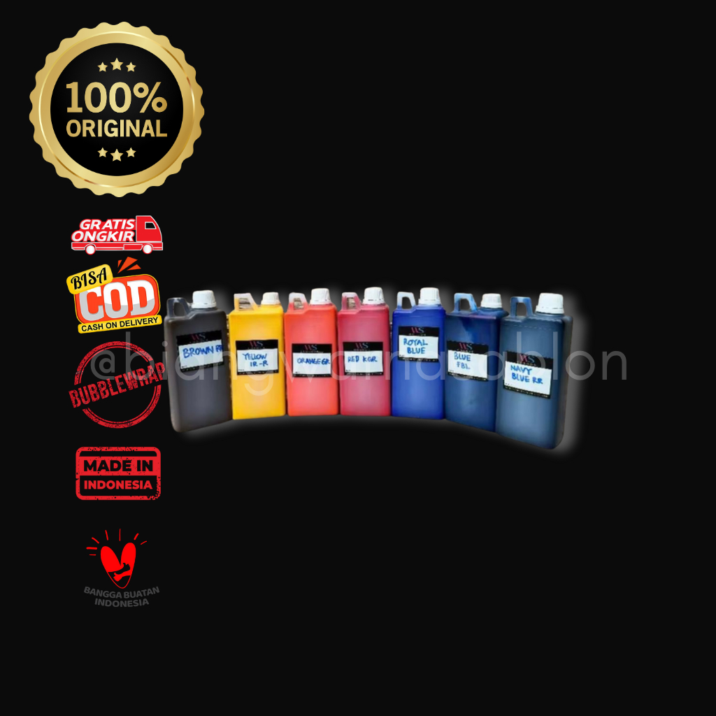1 KG BIANG WARNA SABLON/PIGMEN,CAT TEMBOK,LATEKS, STYROFOAM KEMASAN 1KG