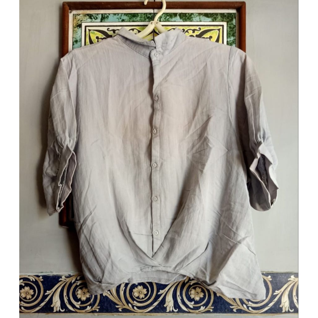 KD820 kemeja crop dewasa preloved