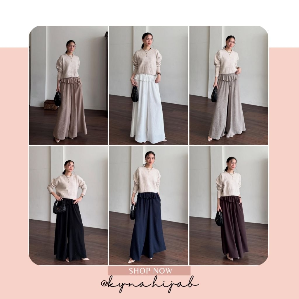 NARI RUFFLE CULLOTES PANTS CULLOTE Celana Kulot gonegani