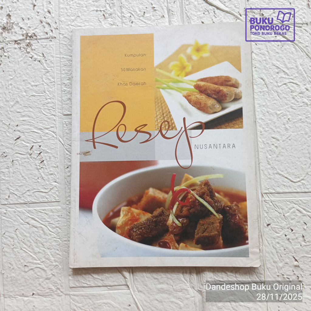 (BEKAS) Kumpulan 50 Masakan Khas Daerah RESEP NUSANTARA by Lejel Home Shopping - BUKU RESEP MASAKAN 