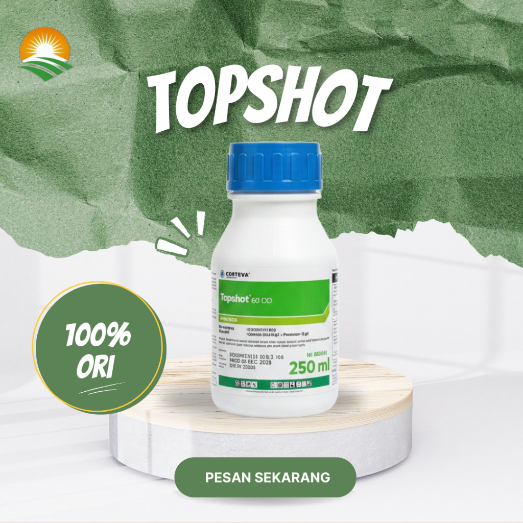 Topshot 60 OD 250 mL - Herbisida Oringinal Corteva |  Obat Gulma Daun Lebar, Sempit & Teki