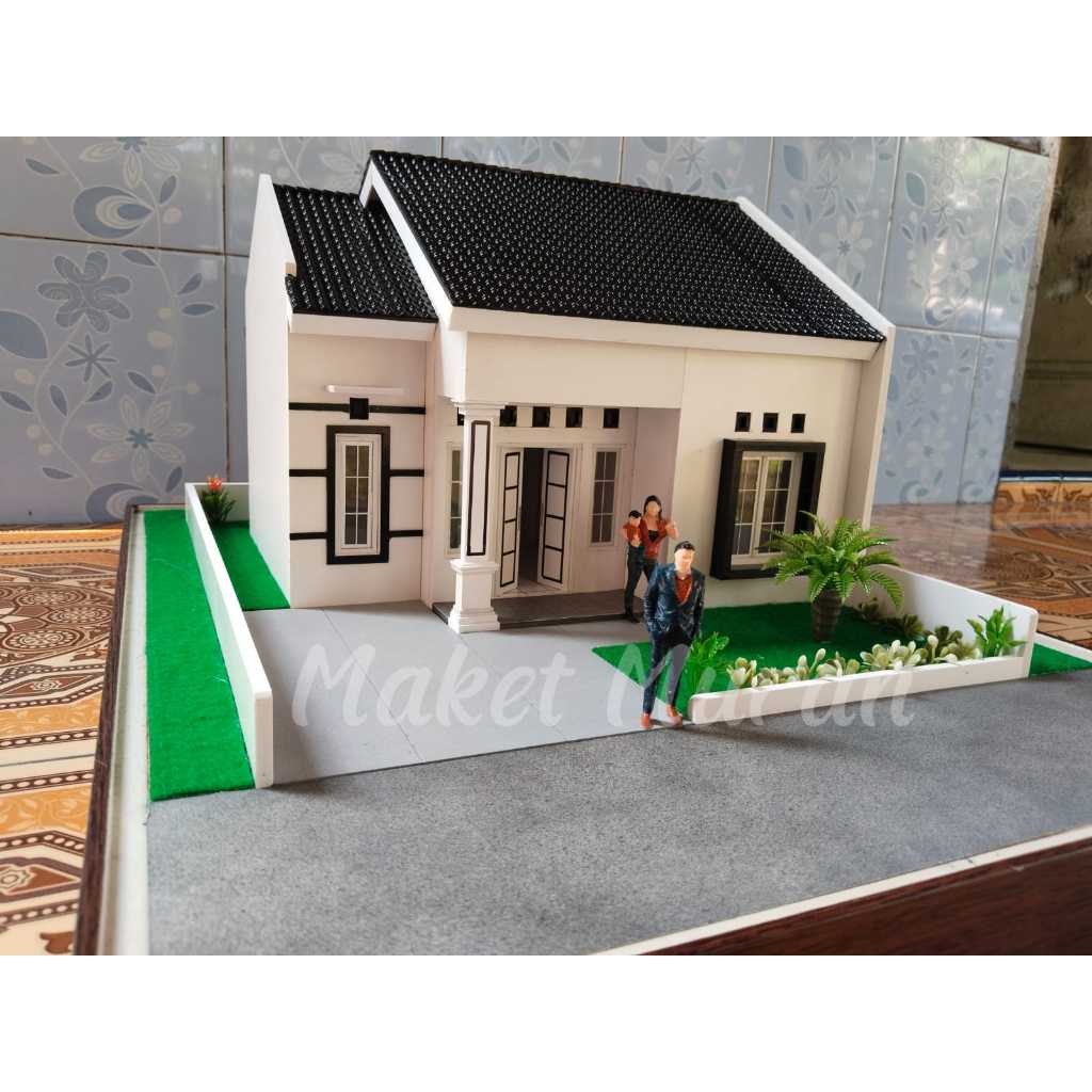 Miniatur Rumah Minimalis Maket Rumah Diorama type 36/80 Jasa Maket Jasa Miniatur