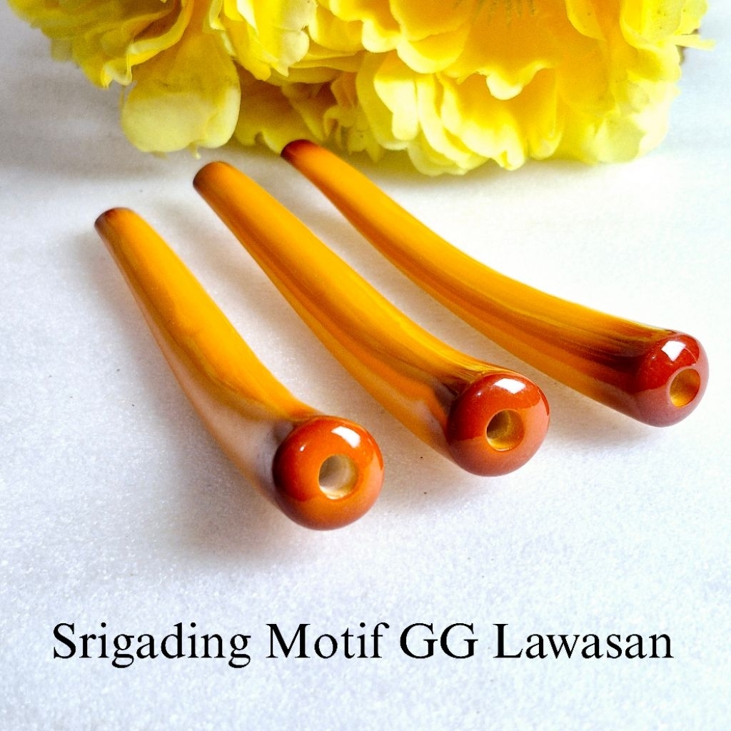 Pipa Once Model GG Serbuk Sintetis Bulat Pipih Semi Lengkung Suoer Istimewa