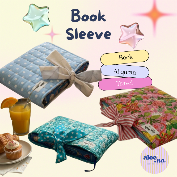 Book - Alquran Sleeve  | HANDMADE Quilted Book A5 Pouch, Ipad Mini, Travel, Gift, Souvenir, CUSTOM (