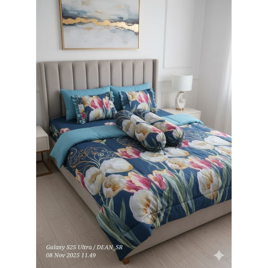 DEAN-Bed Cover +Sprei Tempahan Uk 180 x 200 x 30cm / BC Dean