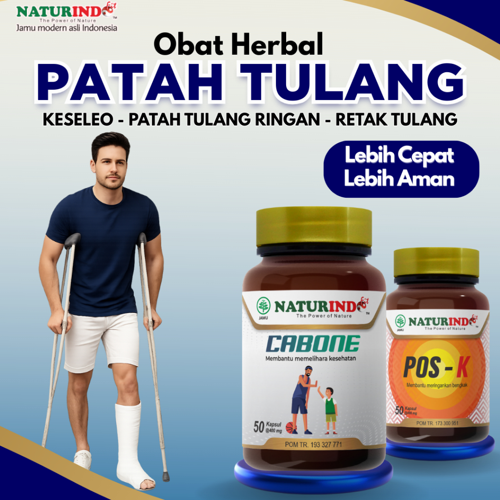 OBAT HERBAL PATAH TULANG RETAK CABONE NATURINDO