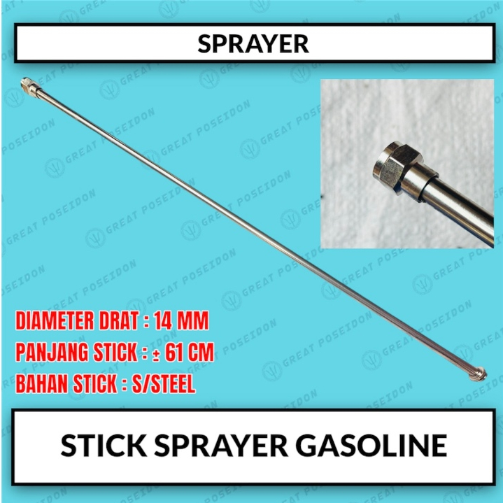 STIK TU26 LURUS STAINLESS STEEL TANGKI SEMPROT HAMA STICK 767 KNAPSACK SPRAYER TANIKA COSMEC TASCO