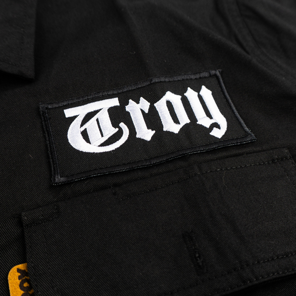 TROY COMPANY Work Shirt Black Lost Inspired - Workshirt Kemeja Kerja PDH Hitam WSN 3457