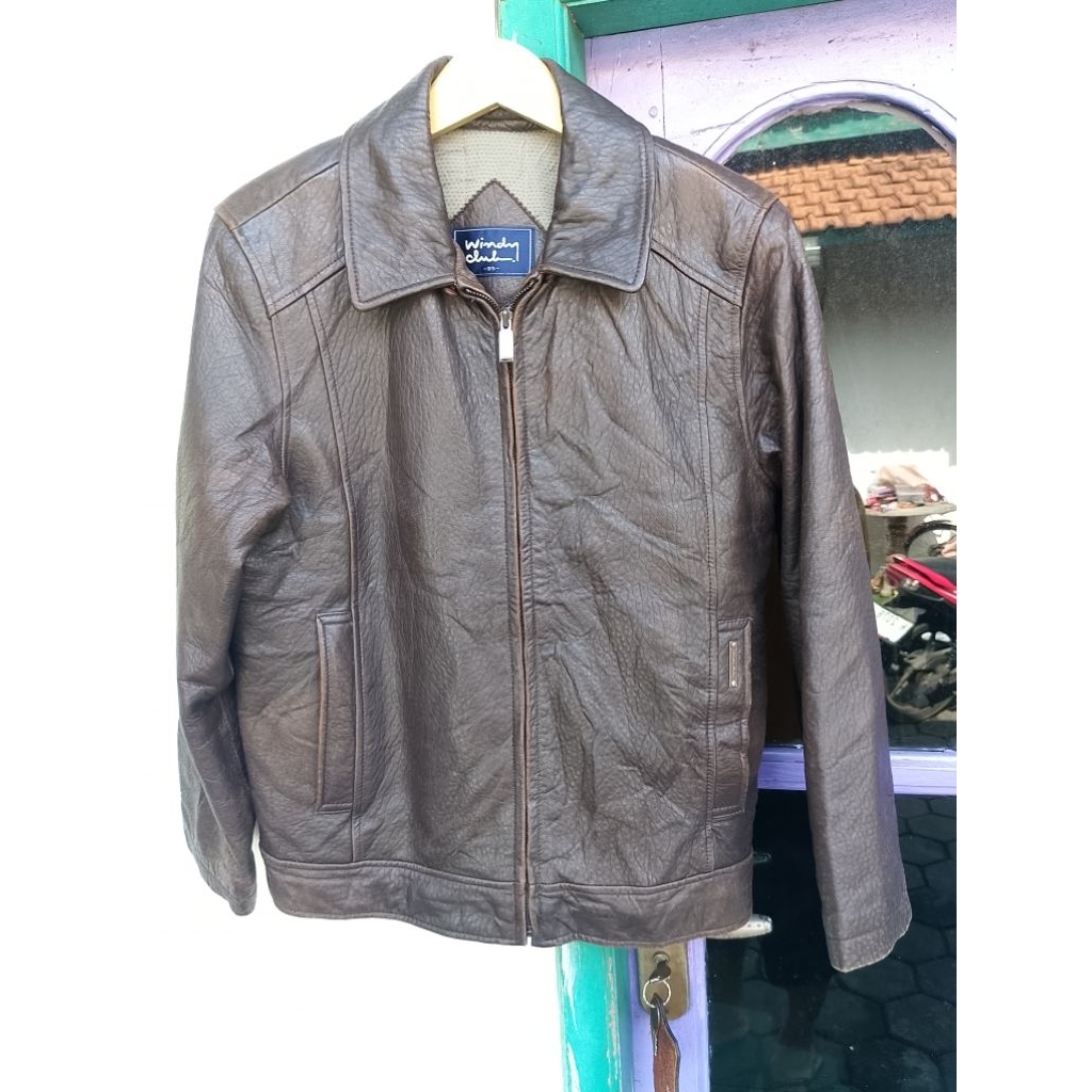 Jaket Kulit Domba Windy Club
