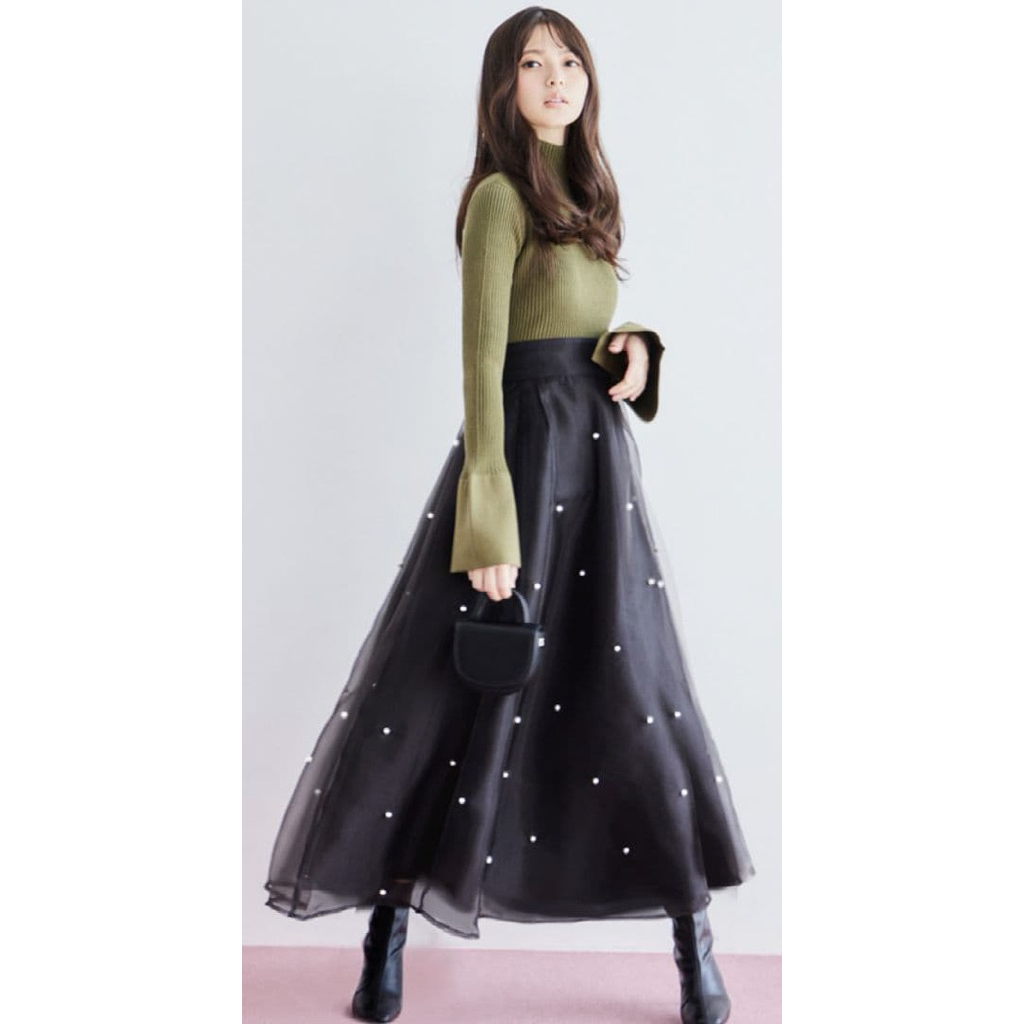 Rok GRL Organza mutiara