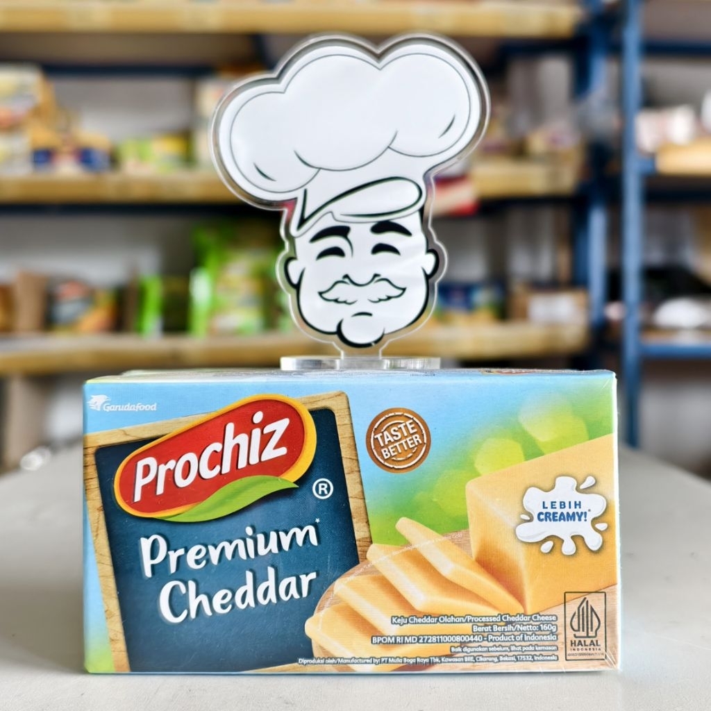 Prochiz Cheddar Premium 160Gr / Keju Prochiz Cheddar Biru 160Gr