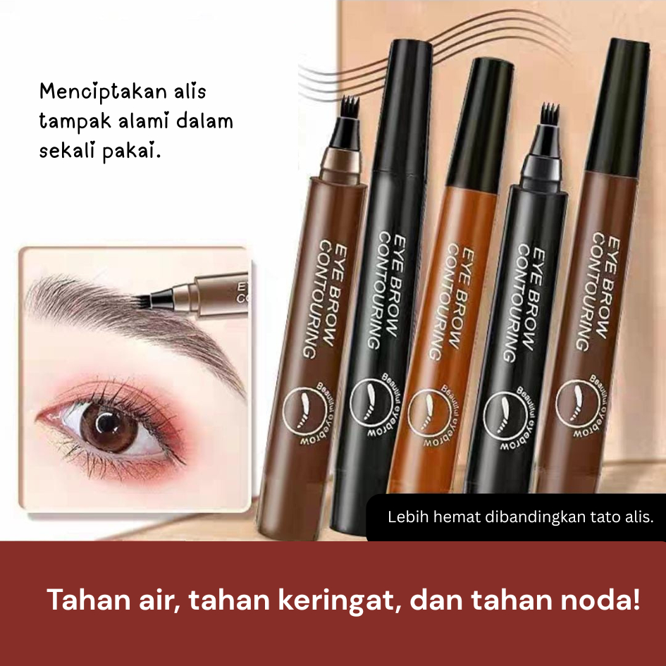 ACC - Pensil Alis Waterproof Long Lasting Anti Luntur/Eyebrow Pen 4D Suake Original Eyebrow Tattoo S