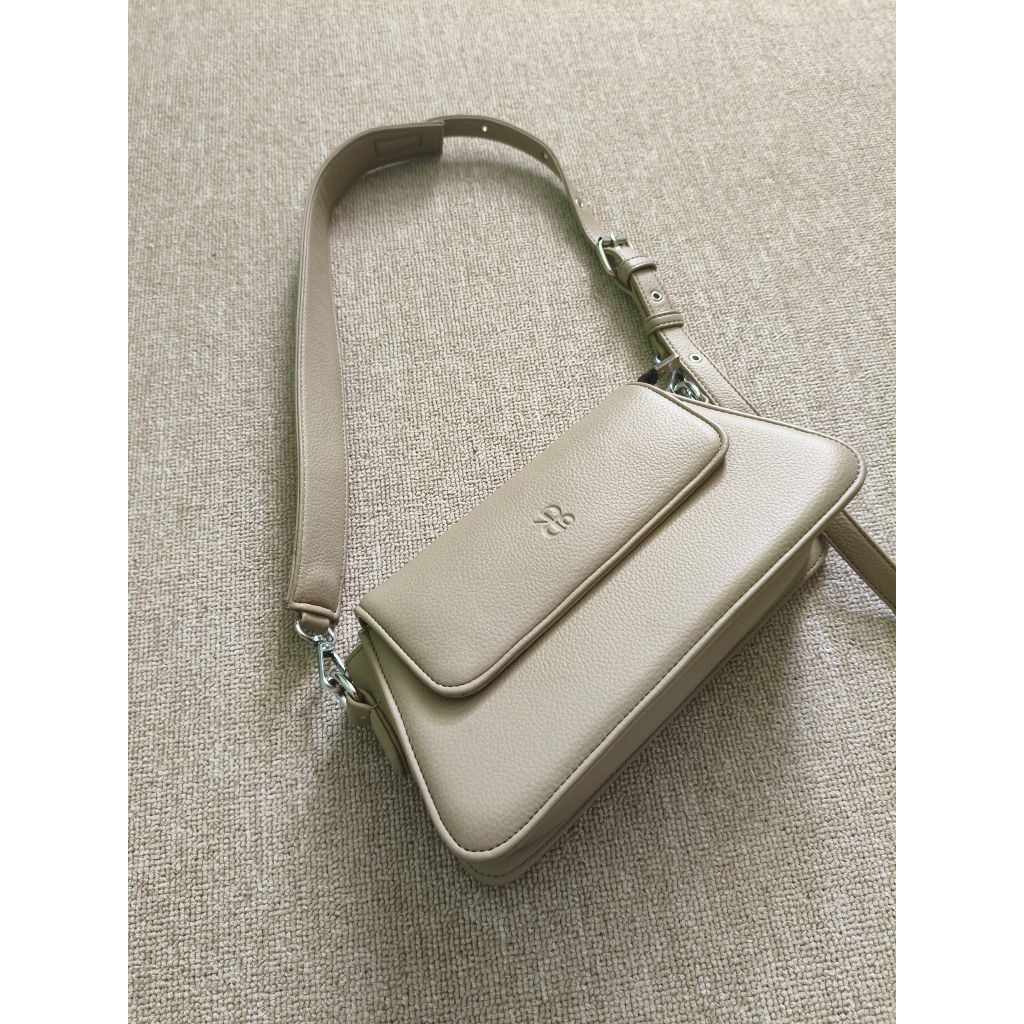 Proloved Tas Prior X Atoz - Pixie Bag Kulit Sintetis Premium Warna Khaki NO MINUSSSSS