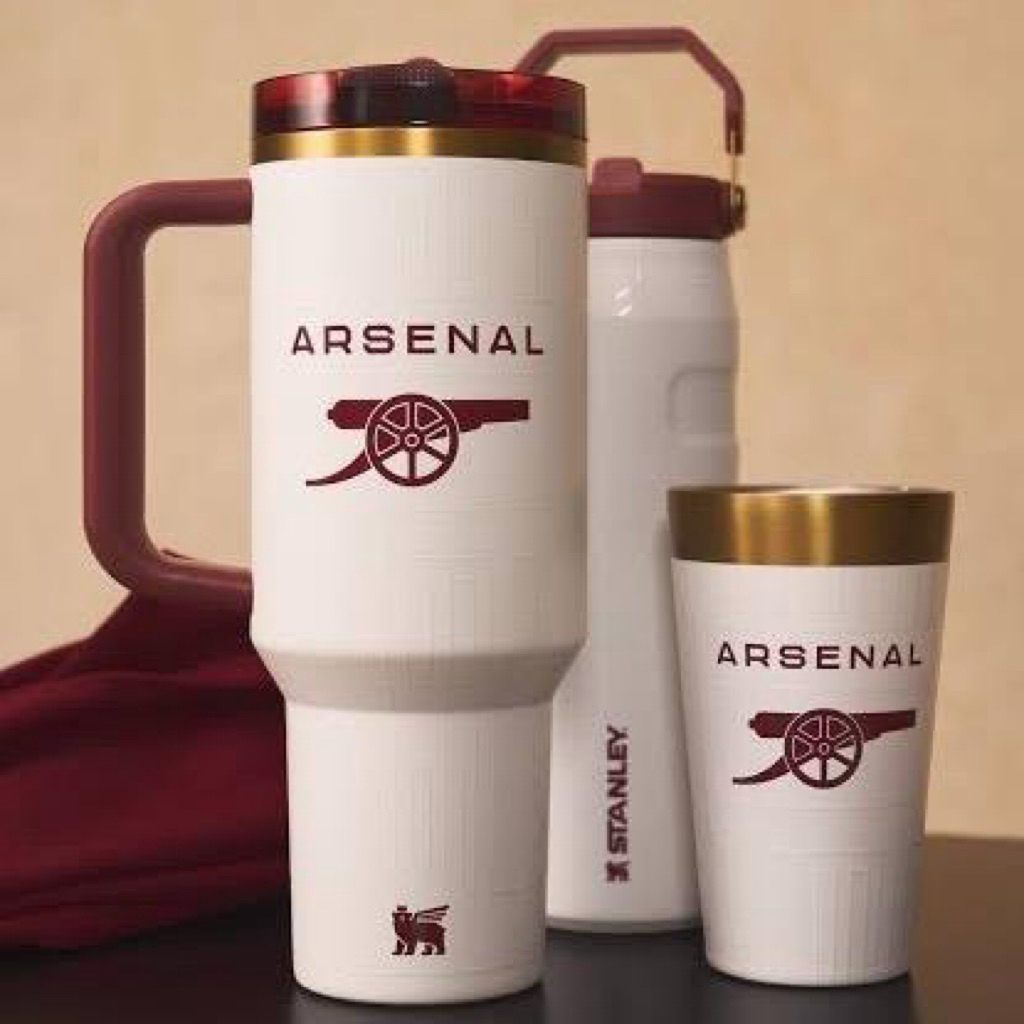 Official Flip Straw Tumbler, Bottle & Cup, Stanley x Arsenal
