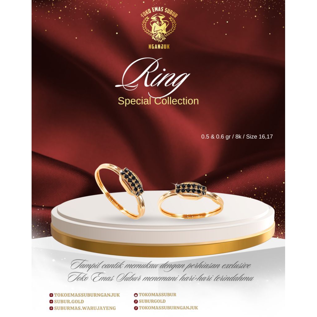 cincin permata hitam