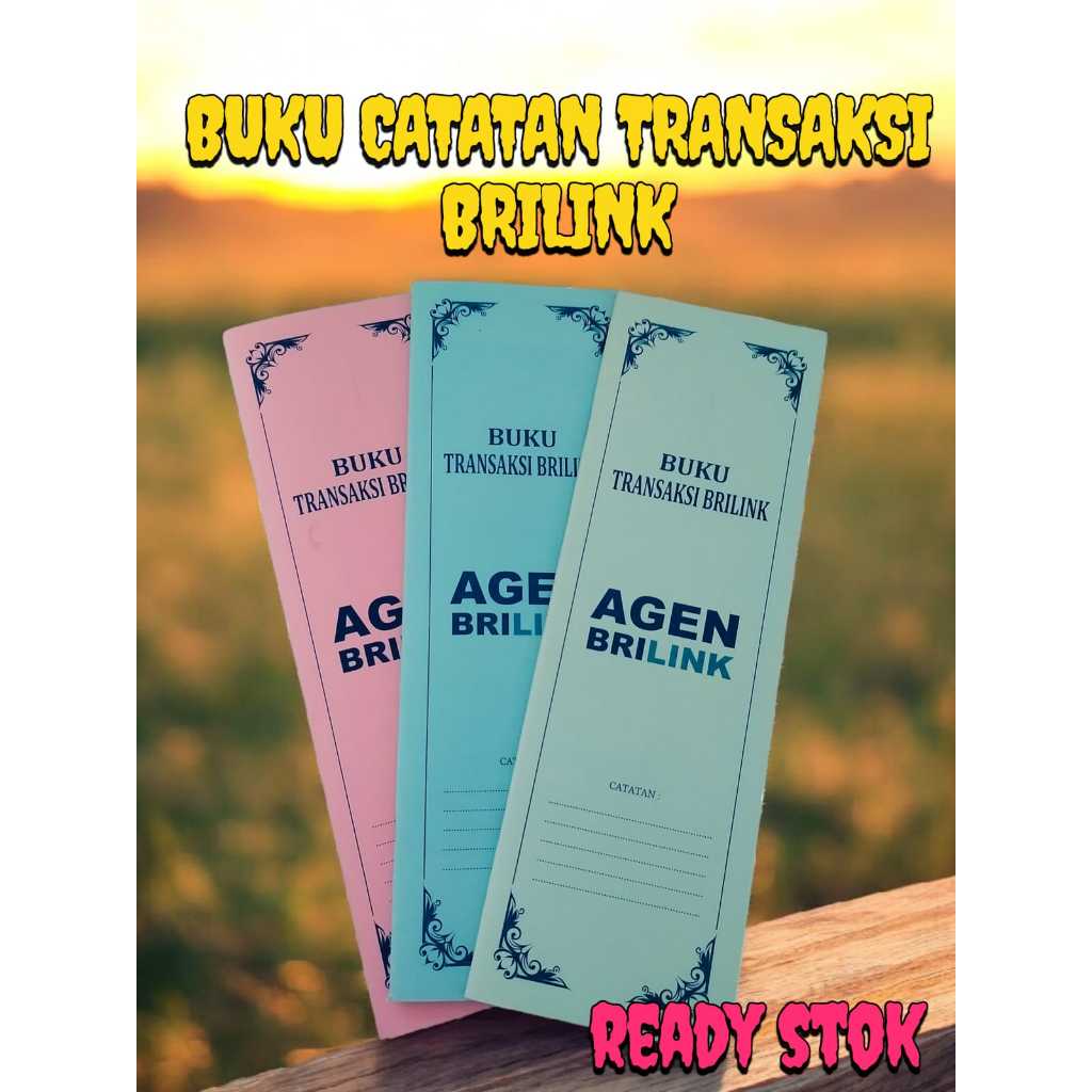 BUKU CATATAN TRANSAKSI BRILINK/ BUKU CATATAN AGEN BRILINK-  READY STOK