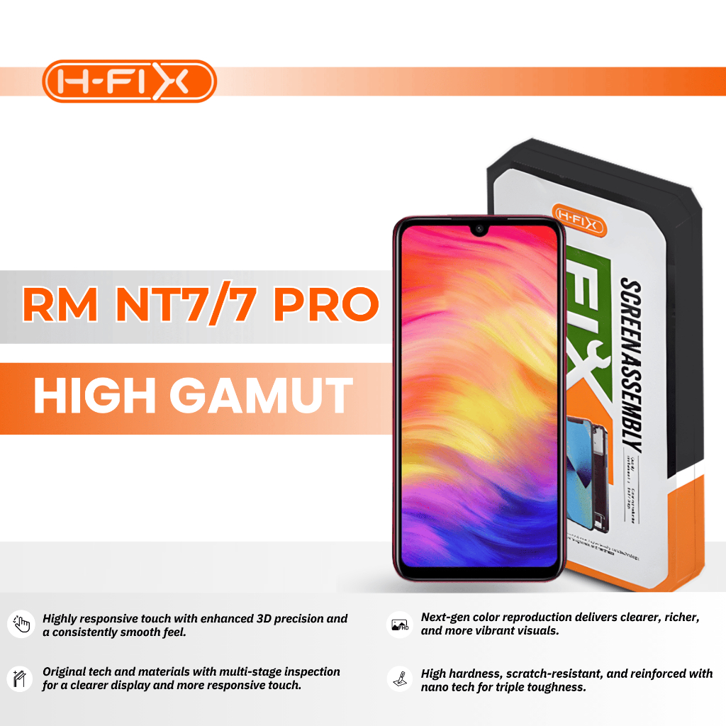 HFIX - Lcd Redmi Note 7 / Redmi Note 7 Pro High Gamut Fullset Touchscreen