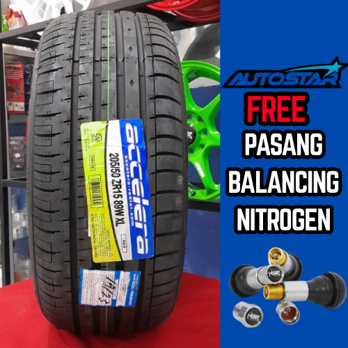 BAN MOBIL RING 15 UKURAN 205/50 R15 ACCELERA PHI TUBLES FOR SIGRA AYLA CALYA SIGRA TAPAK LEBAR