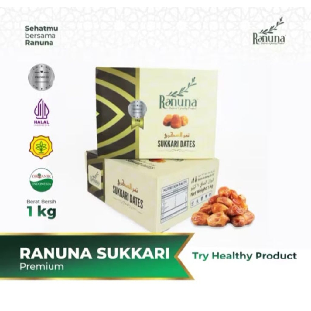 Kurma sukari premium Ranuna kemasan 1kg