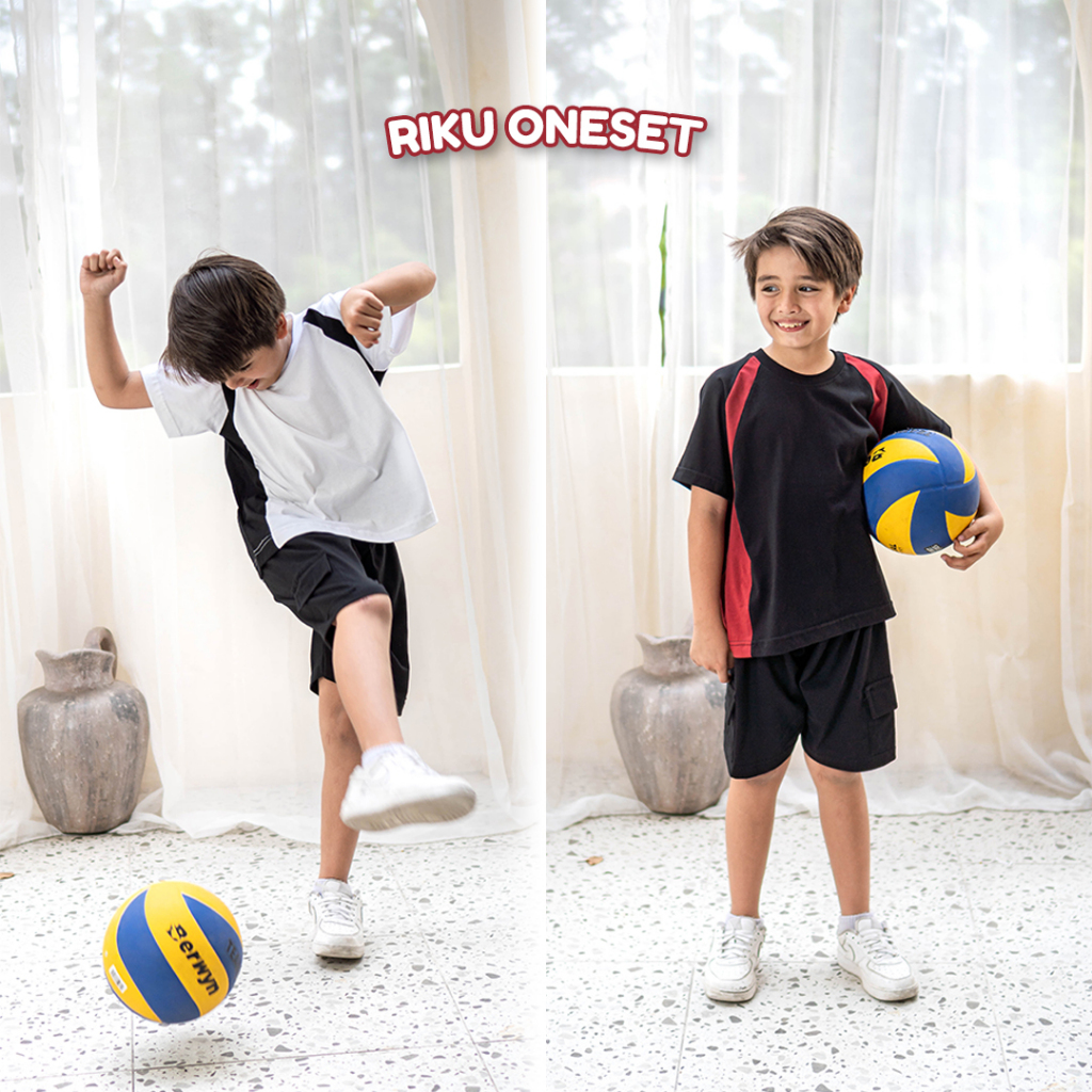 RIKU ONESET//SETELAN ANAK//BAJU ANAK LAKI-LAKI//BAJU ANAK MODIS