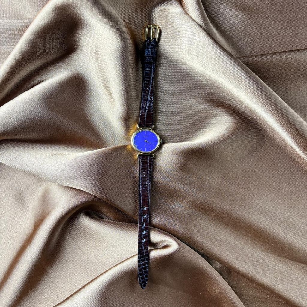 Citizen Quartz Vintage Blue Oval Dial Women Watch - Jam Citizen
