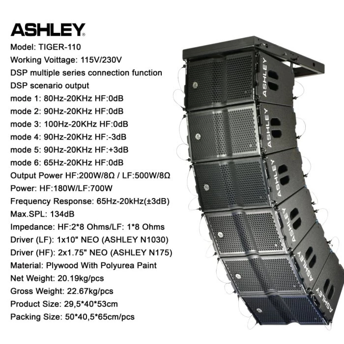 Speaker Line Array Aktif ASHLEY TIGER 110 TIGER110