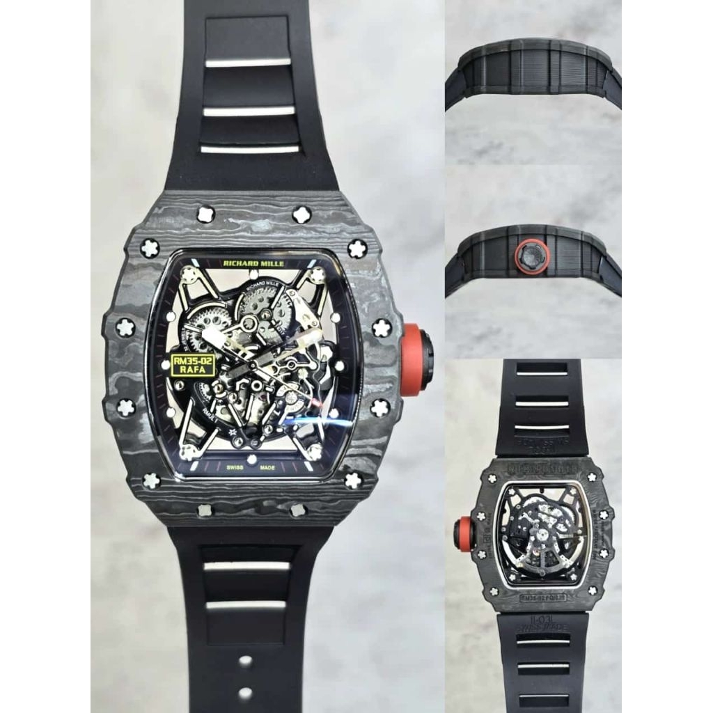 JAM TANGAN RM35-02 NTPT CARBON 4MM FULLSET