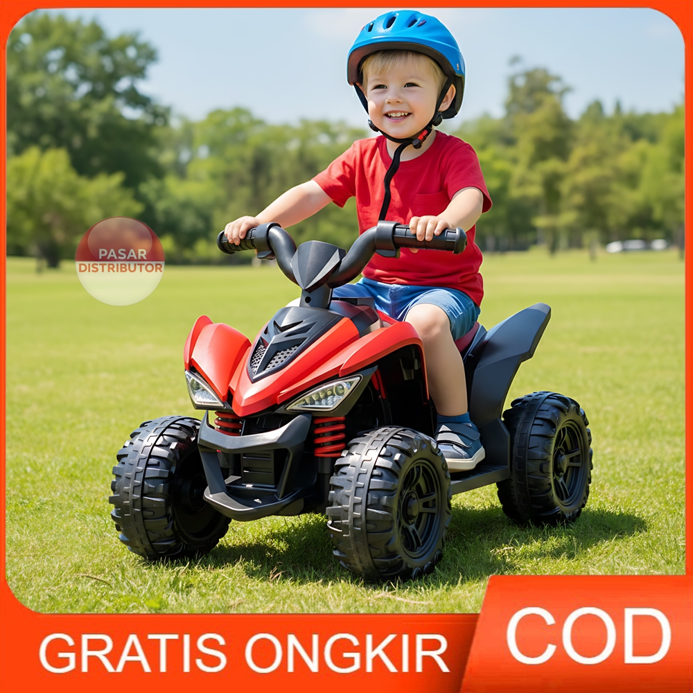 Pasar Distributor KM-212/202 Motor ATV Mainan ATV Aki Anak Mainan Listrik LED Musik Bluetooth