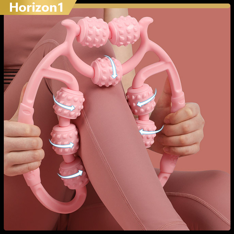 Alat Pijat Kaki Relaksasi Otot Betis Pijat Manual Rol Leher & Bahu Stimulasi Meridian Pelangsing Kak