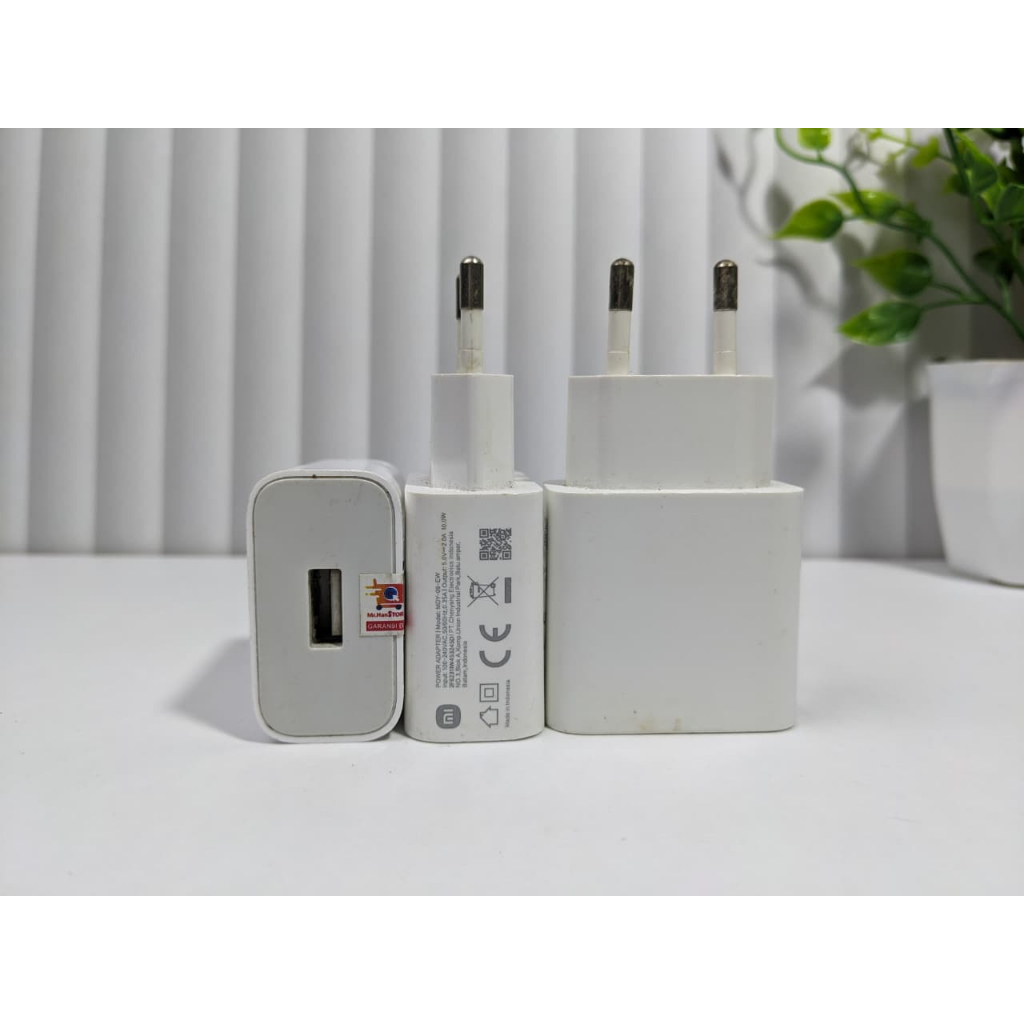 Charger Xiaomi 10 Watt Adaptor 2A Original Asli Copotan Bawaan