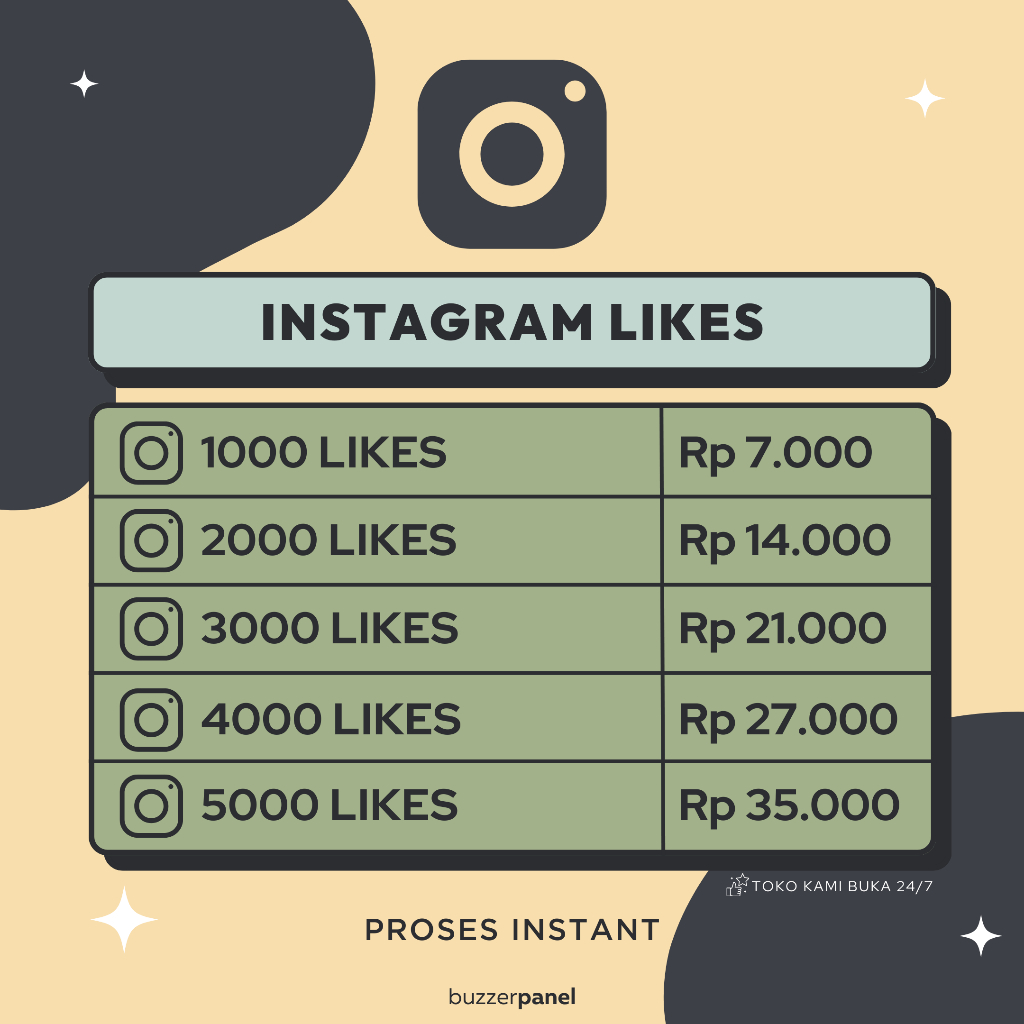 Likes Permanen Real Aktif Proses Cepat Bergaransi 30 Hari Jasa Tambah Like IG Instagram FYP Murah - 