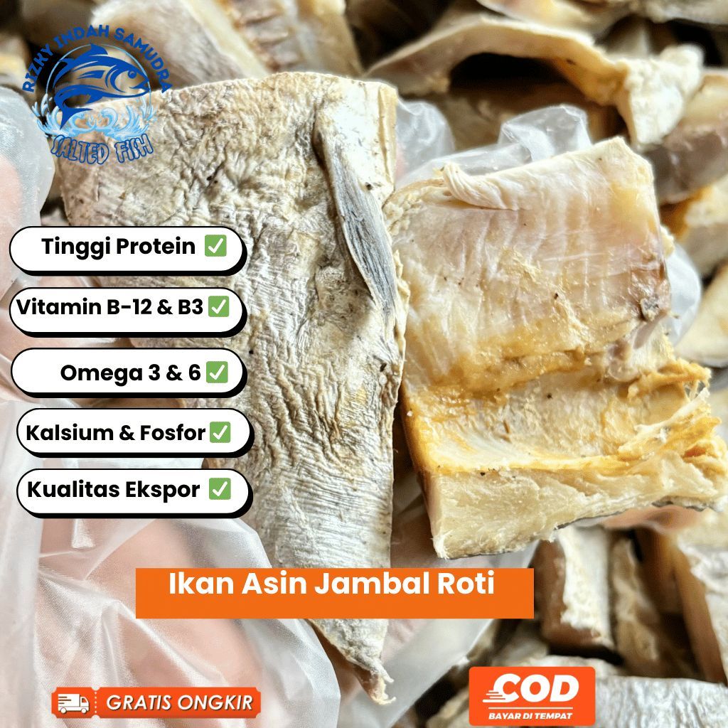 [TERMURAH] Ikan Asin Jambal Roti Premium Kualitas Ekspor| Mengandung Protein Tinggi & Omega 3 dan 6