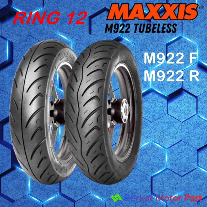 Ban Motor Maxxis M922 Tubeless Ring 12 dengan Traksi Maksimal / Ban Scoopy Freego / M922F M922R/