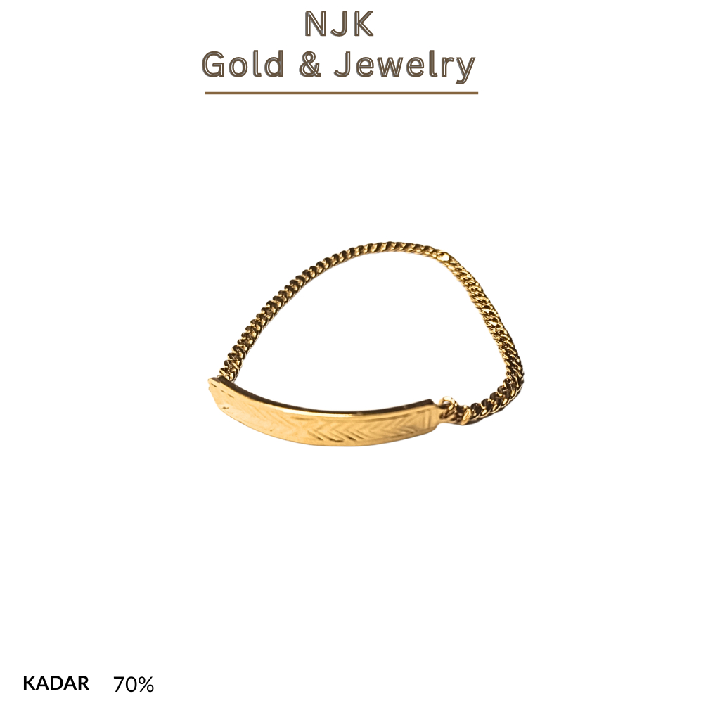 GELANG EMAS KADAR 70% - GELANG NEWBORN BABY