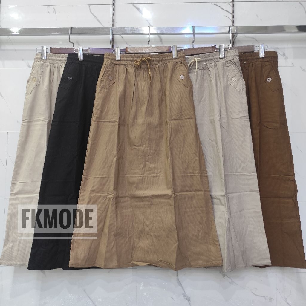 Rok Polos Jumbo Corduroy