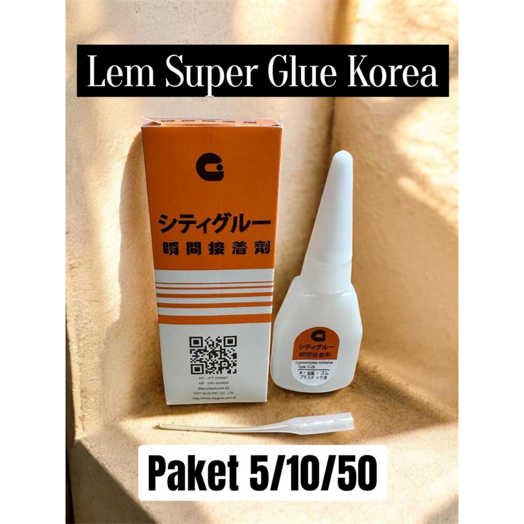 LEM KOREA CAIR TYPE C. PAKET 10/50PCS - LEM SETAN - LEM KOREA ORIGINAL GROSIR