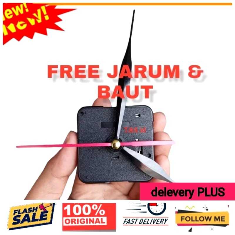 mesin jam Quartz sweep silent movement senyap tanpa bunyi