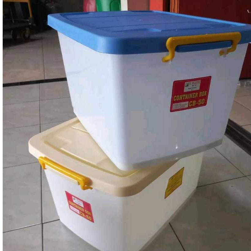 Container Kontainer Box CB- 50 Liter PUTIH SL Plastic