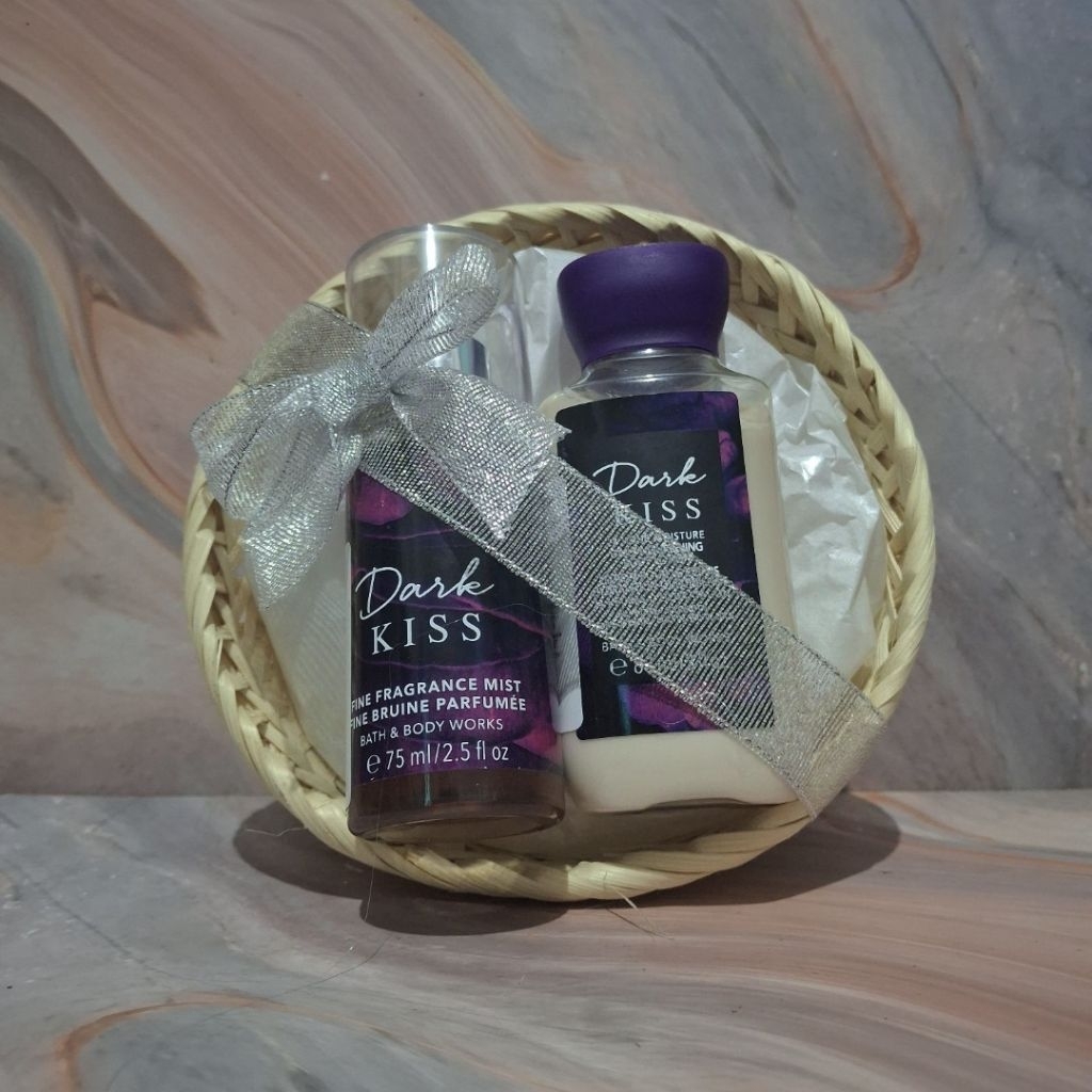 bath and body works dark kiss gift set paket seserahan kado
