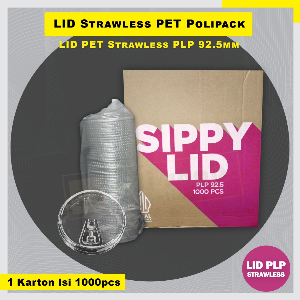 Lid Strawless PLP Pet / Sippy Lid 1 Karton / 1000pcs (Baru)