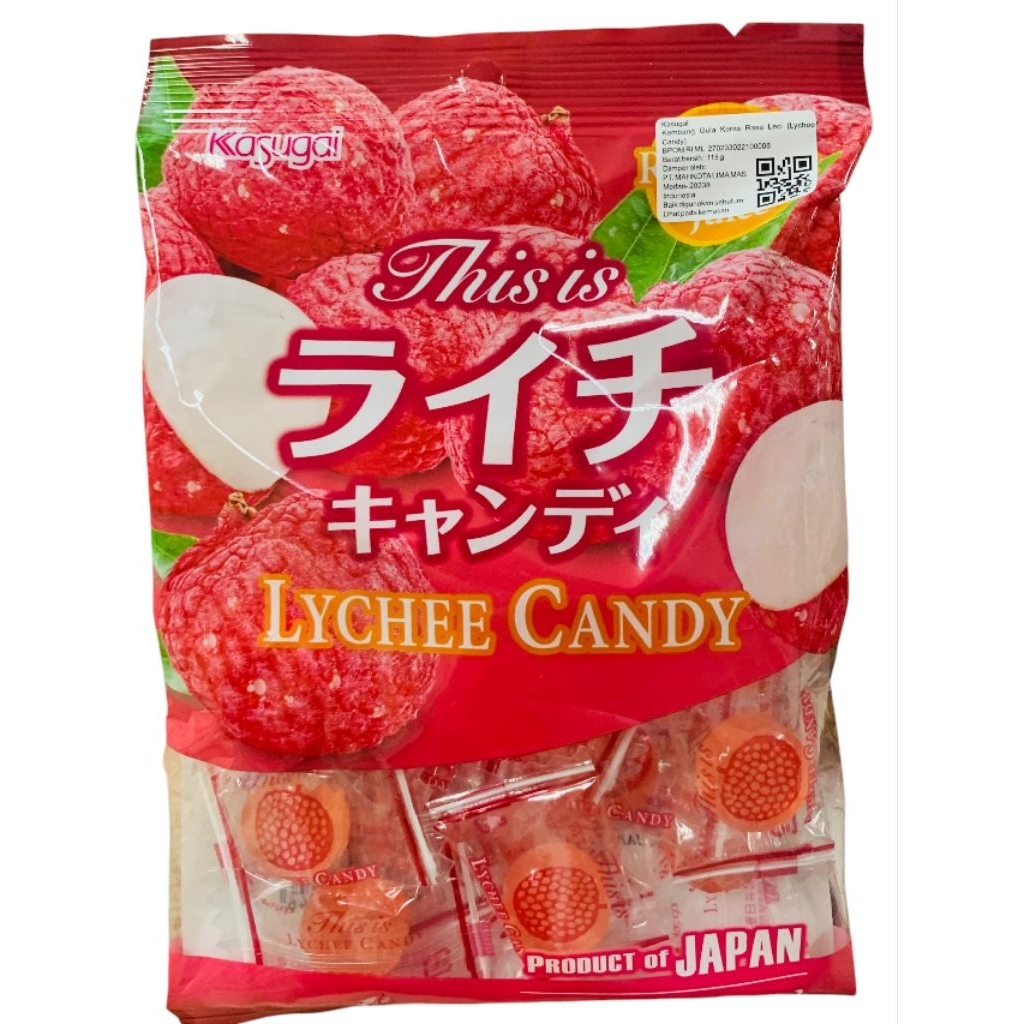 Kasugai  Lychee Candy 115g