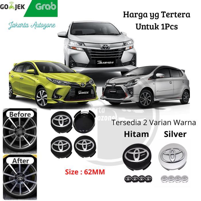 Tutup Velg Mobil Toyota Dop Velg Tutup As Roda Avanza Innova Jeep Modern Luxury Diameter 6.2CM Origi