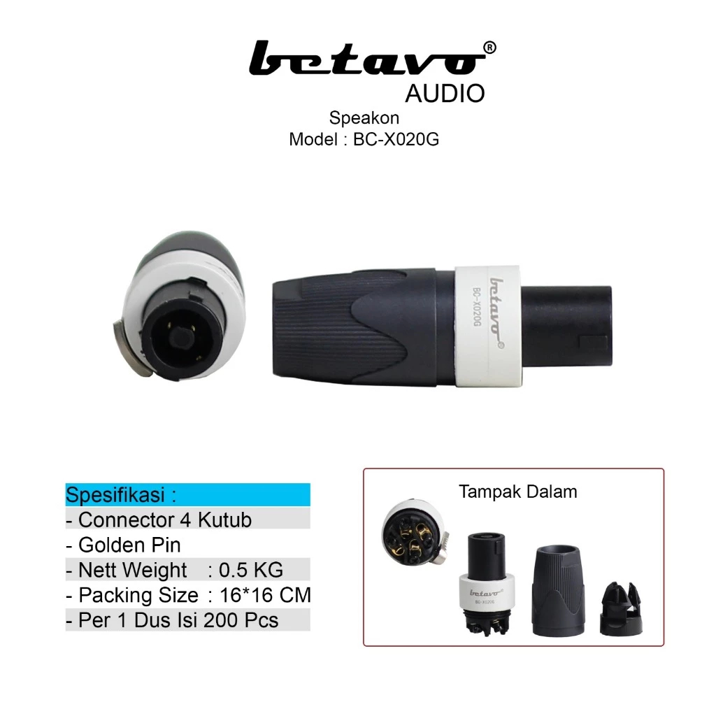 BREWOG BETAVO INDONESIA CONNECTOR BC X020G