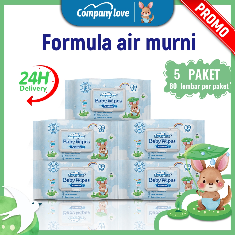 Beli 4 Gratis 1 Company Love Tisu Bayi 400 Lembar Non