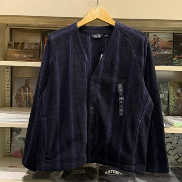 NEEDLES X UNIQLO - STRIPES CARDIGAN FLEECE JACKET