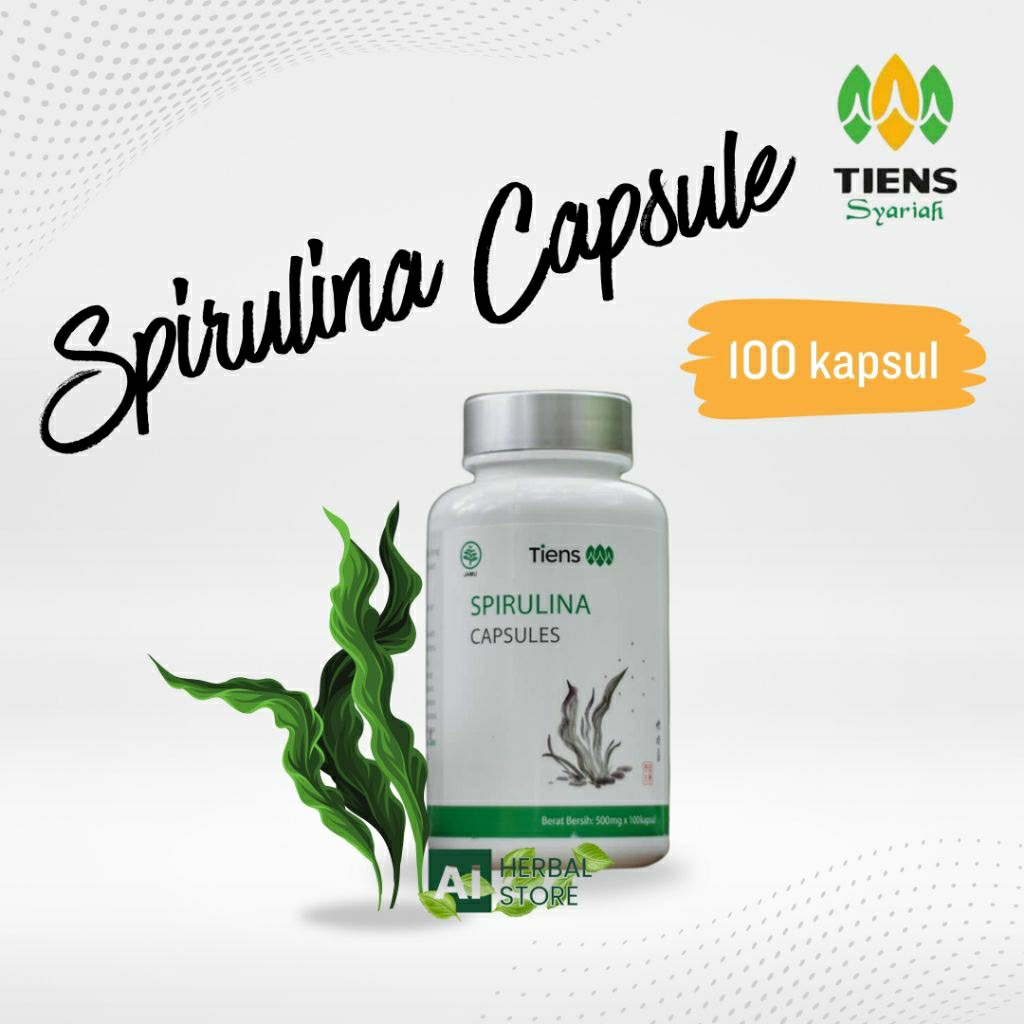 TIENS Spirulina Capsules Original – Penambah Berat Badan – Suplemen Tiens Spirulina 100% Asli
